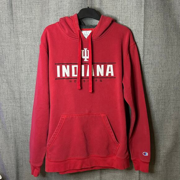 NCAA Indiana Hoosiers Pullover Hoodie Men's Size Medium Champion Authentic - Picture 1 of 5